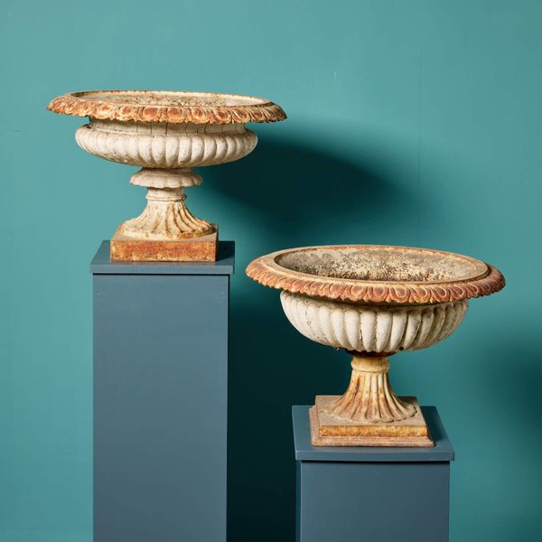 Two Reclaimed Georgian ‘Tazza’ Style Garden Urns