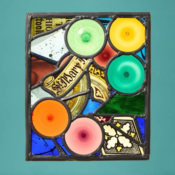 Small Colourful Stained Glass Window Panel