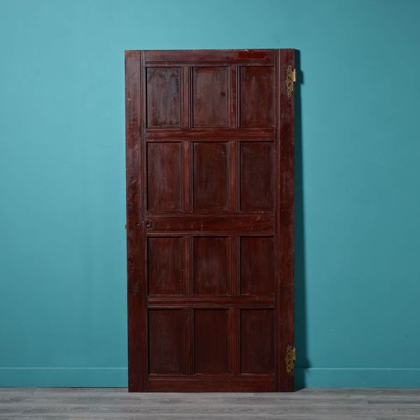 Large Antique 12 Panel Mahogany Internal Door