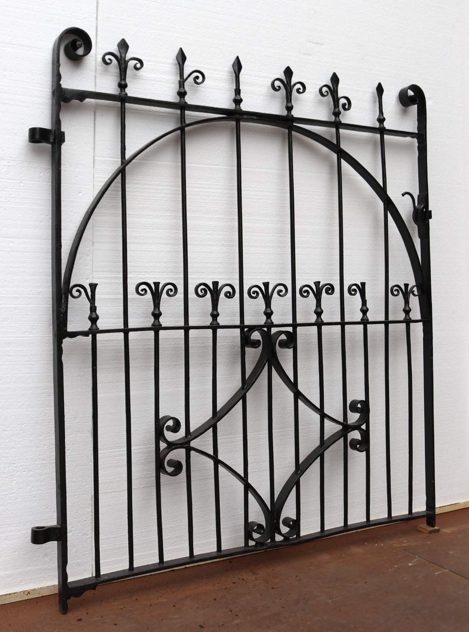 Antique Georgian Style Wrought Iron Side Gate