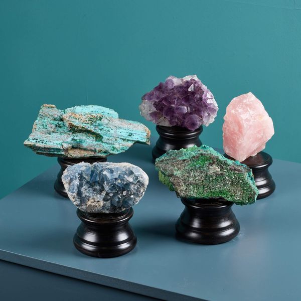 Collection of 5 Natural Mineral Specimens