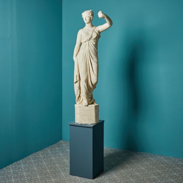 Antique Neoclassical Plaster Statue by Bruciotti