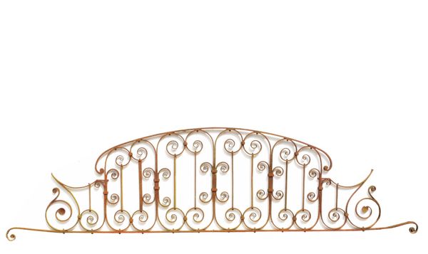 An English Antique Wrought Iron Gate Overthrow