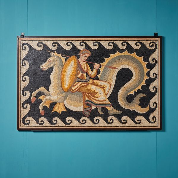 Antique Style Greek Mosaic Depicting Thetis