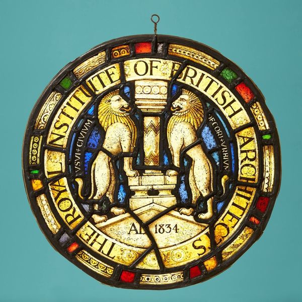 Stained Glass Roundel of The Royal Institute of British Architects