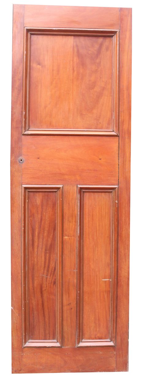 An Antique Mahogany Internal Door