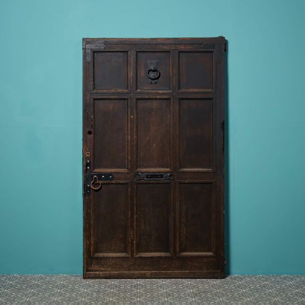 Large 9 Panel Antique Oak Front Door