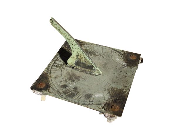 A Georgian Square Bronze Sundial