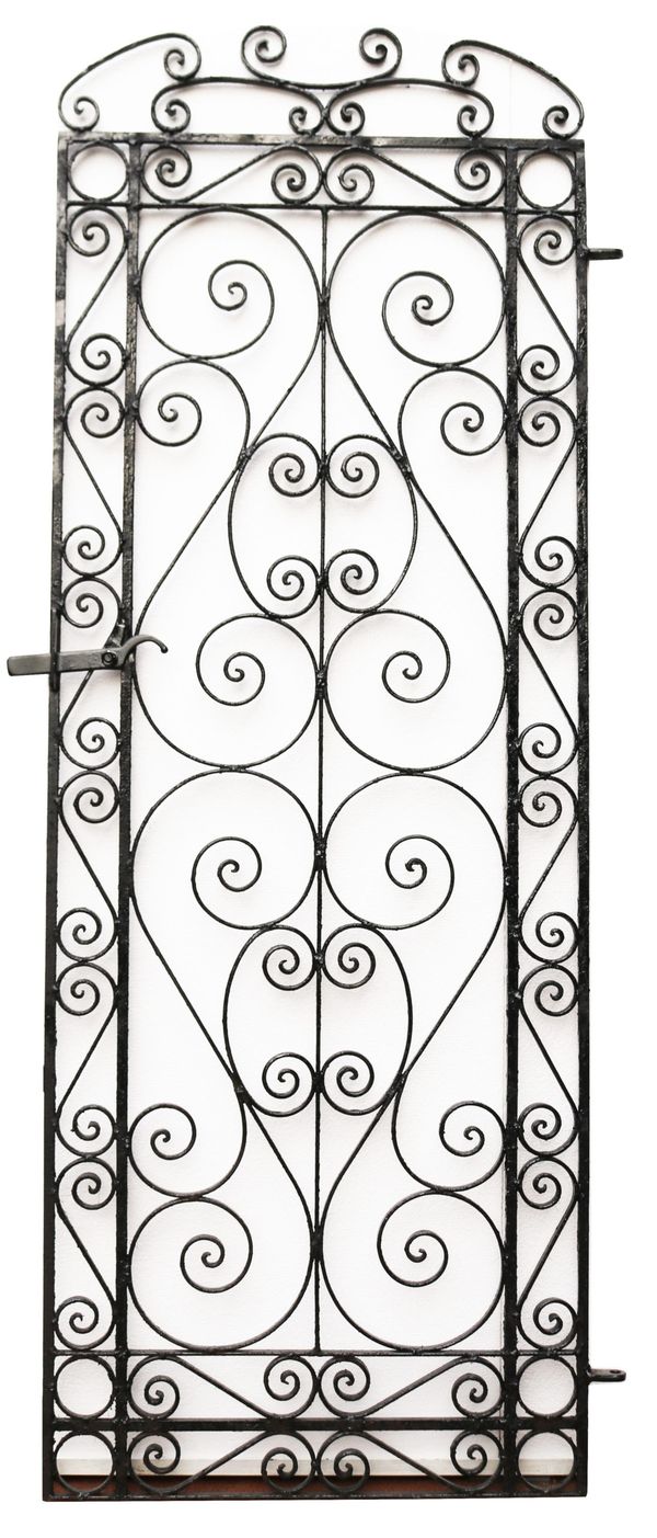 A Reclaimed Tall Wrought Iron Pedestrian Gate