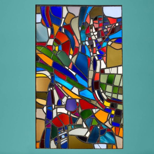 Patrick Reyntiens (B.1925) Multicoloured Stained Glass Window