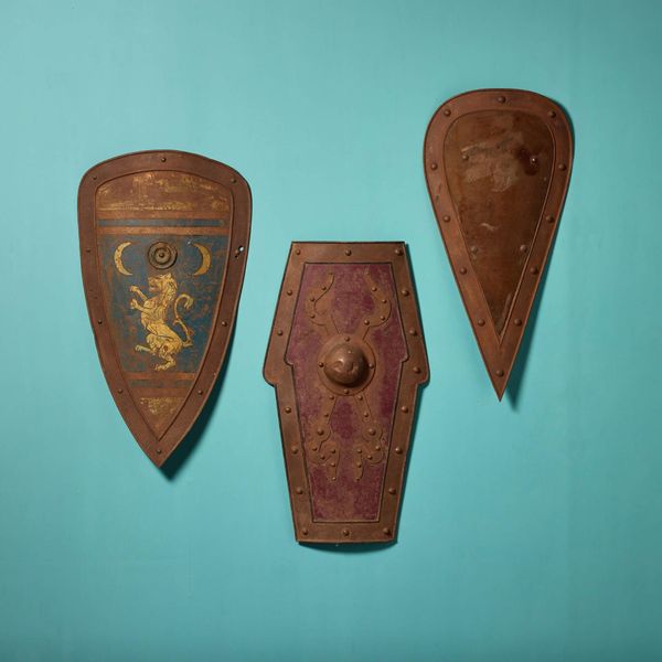 Set of 3 Antique Medieval Style Shields