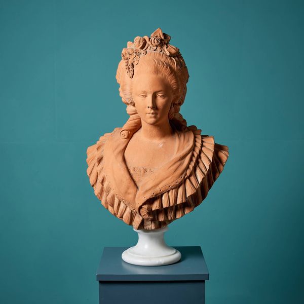 Antique French Terracotta Bust of Marie Antoinette