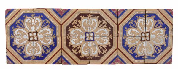 Set of 12 Antique Minton & Co. Encaustic Tiles