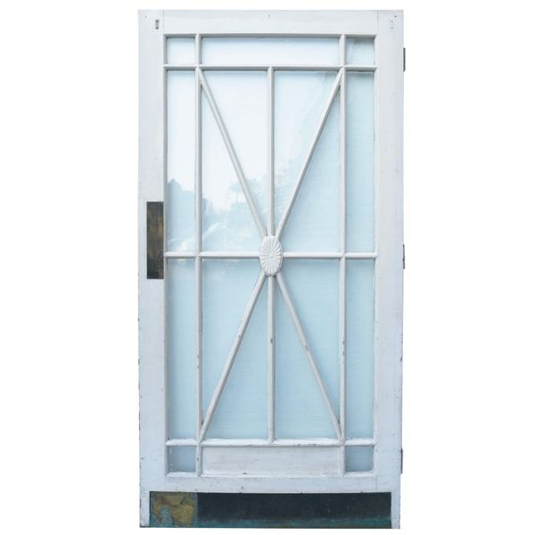 Painted Art Deco Glass Internal or External Door