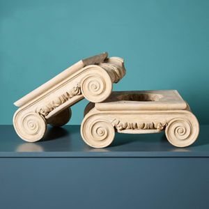 Pair of Antique Coade Stone Architectural Capitals