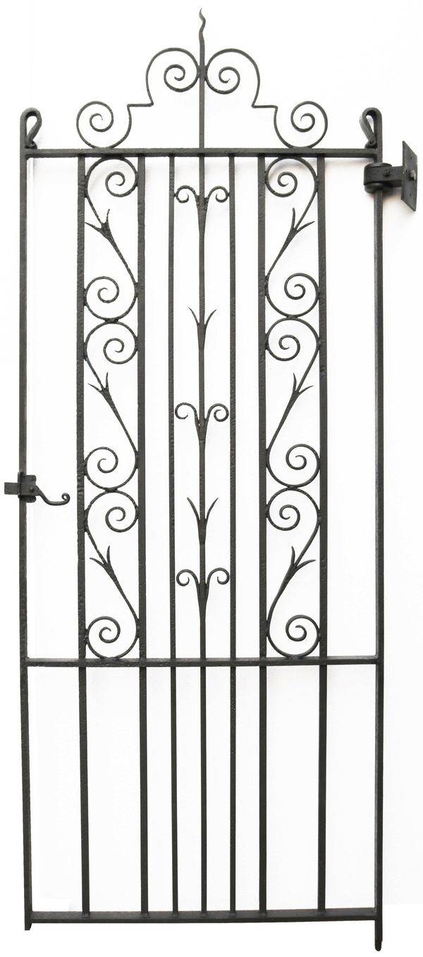 Tall Antique Wrought Iron Gate