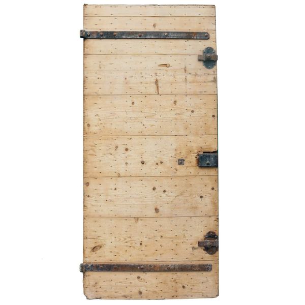 Antique French Pitch Pine Exterior Door