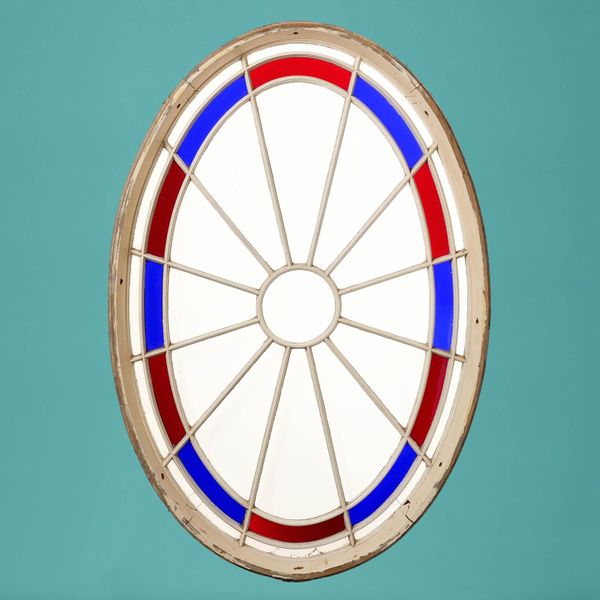 Large Georgian Style Antique Oval Window