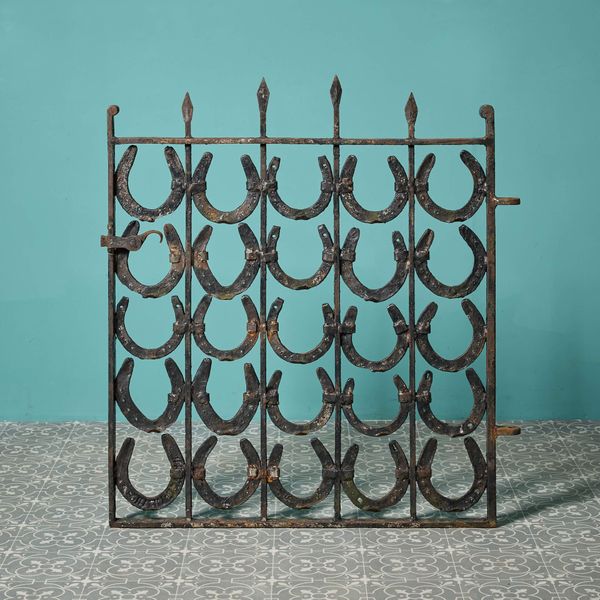 Reclaimed Wrought Iron Horseshoe Garden Gate