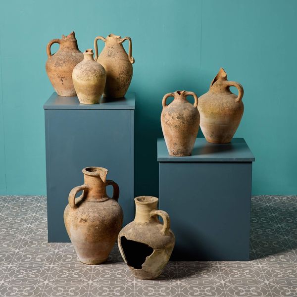 Collection of Seven Mediterranean Terracotta Jars