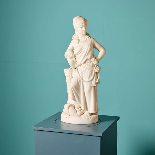 Neoclassical Marble Statue of Rebecca at the Well