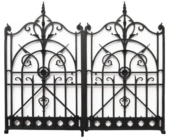 Set of Victorian Walter MacFarlane Cast Iron Gates