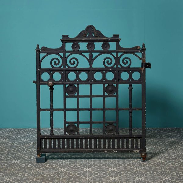 Antique English Cast Iron Garden Gate
