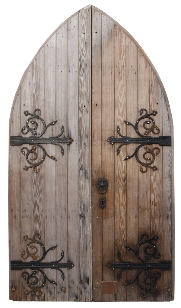 A Set of Antique Gothic Church Doors