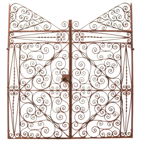 Victorian Wrought Iron French Pedestrian Gates