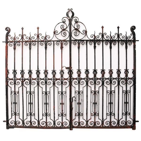 Pair of Victorian Wrought Iron Driveway Gates