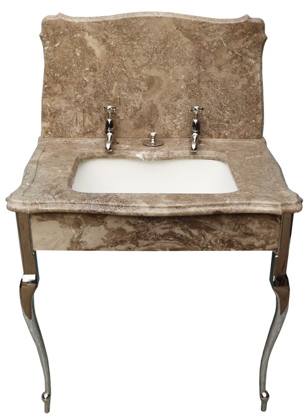 An Antique Marble Wash Basin with Stand