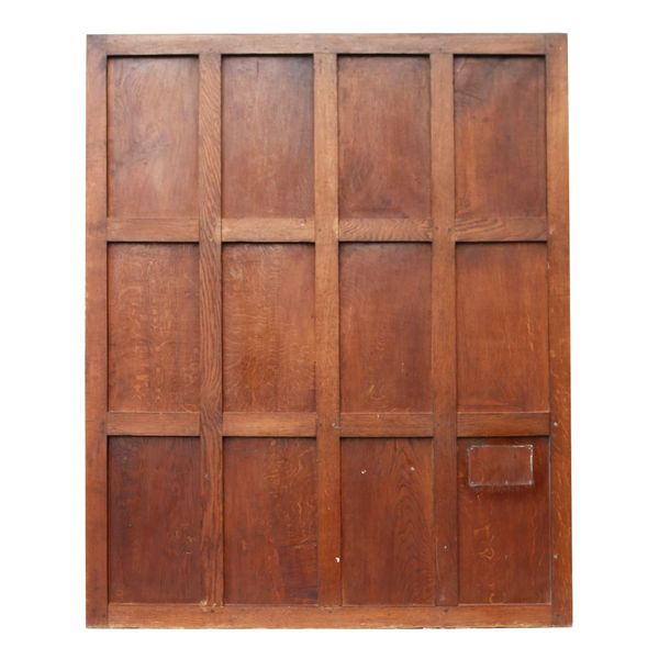 Large Antique Oak Wall Panel