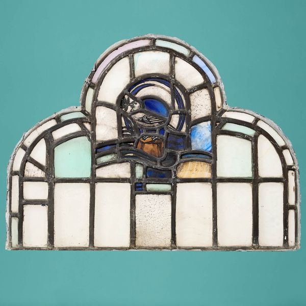 Reclaimed Ecclesiastical Arched Stained Glass Panel