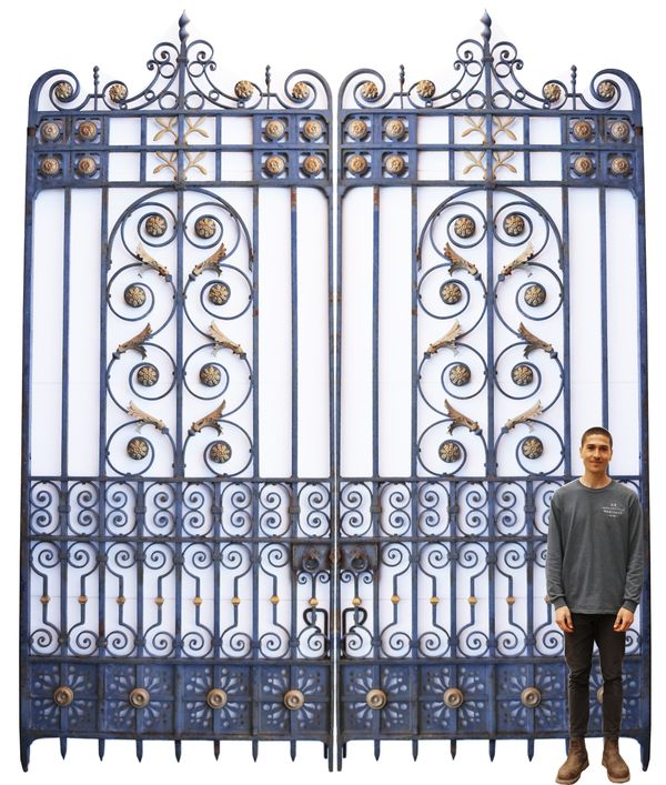 Victorian wrought iron gates dating from around 1880.