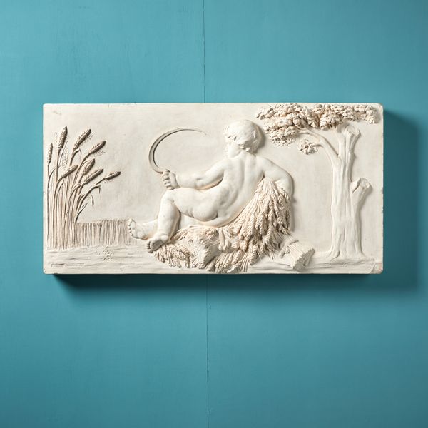 Coade Style Plaster Relief Plaque