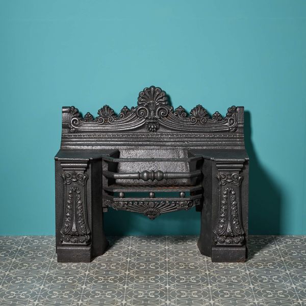 0_2072-1 Large Regency Cast Iron Hob Grate