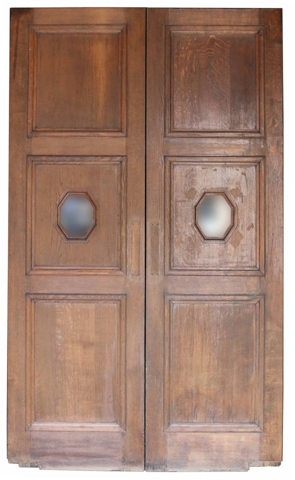 A Set of Reclaimed Glazed Oak Double Doors