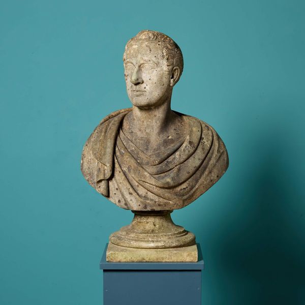 Jospeh Nollekens (1814) Weathered Antique Marble Bust