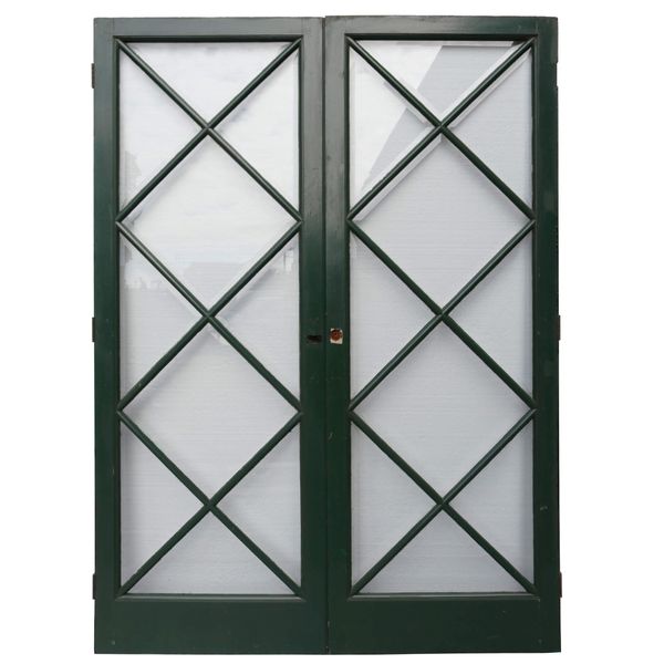 Set of Mid-Century Reclaimed Glazed Internal Doors