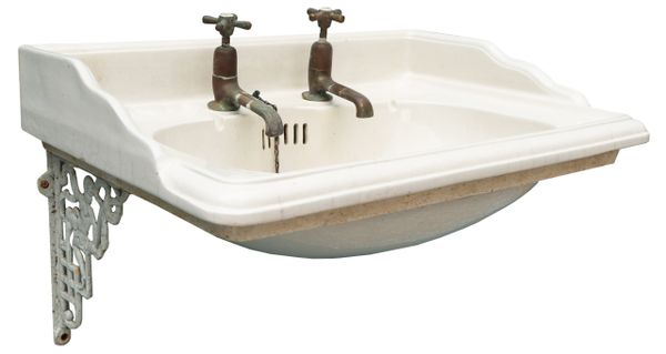 An Antique Wall Mounted Sink or Basin