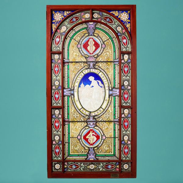 Large Victorian Stained Glass Window by Adam & Small