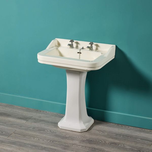 French Edwardian Style Pedestal Sink