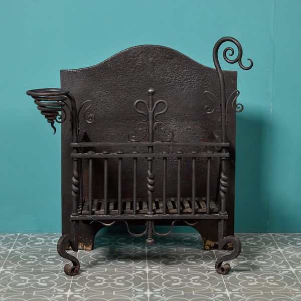 Victorian Antique Iron Fire Grate