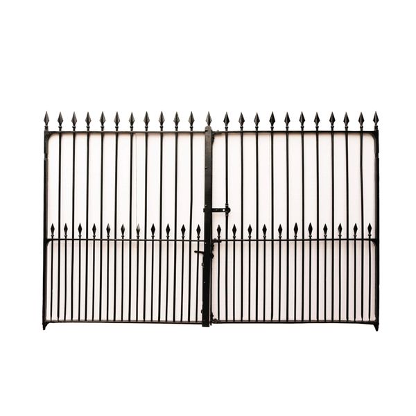 Pair of Wrought Iron Victorian Driveway Gates with Spears 308cm (10ft)