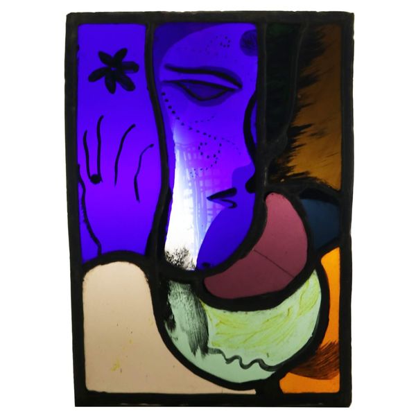 Patrick Reyntiens (B.1925) Modern Stained Glass Panel