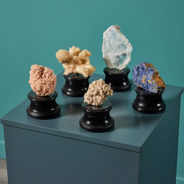 Collection of 5 Cabinet Natural Mineral Specimens