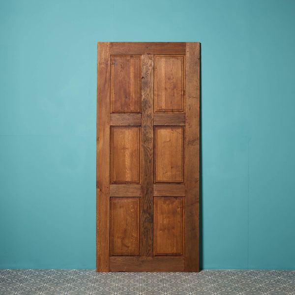 English Six Panel Reclaimed Oak Door