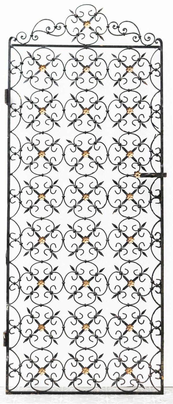 A Decorative Reclaimed Wrought Iron Pedestrian Gate