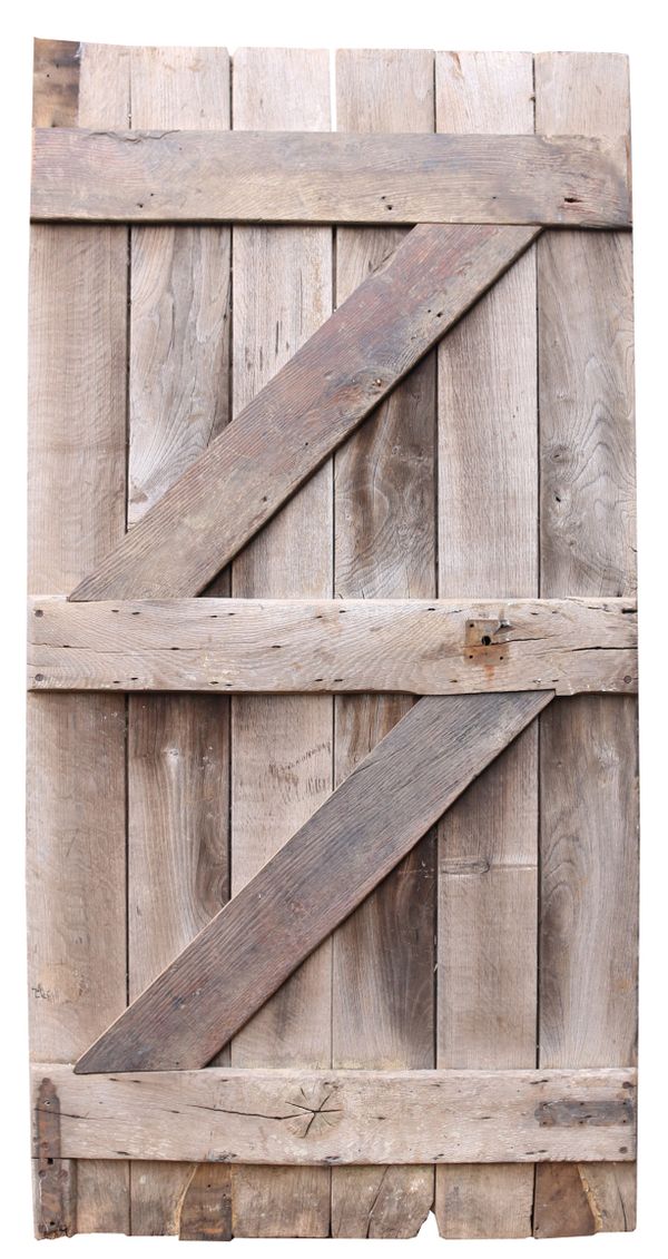 An Antique Oak Rustic Farmhouse Plank Door