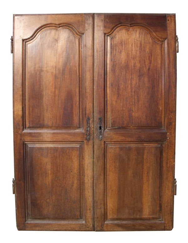 A Set of Antique French Walnut Cupboard Doors